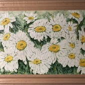 Картіна Ромашки розмір 41*31 ручний вироб