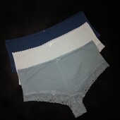Комплект котонових трусиків з мереживом esmara xxxl