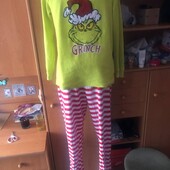 Пижама, комплект, костюм, ХS. grinch. в ідеалі